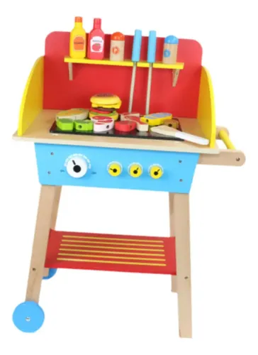 Juego de parrilla de barbacoa para niños con humo, luces y sonidos, parrilla de juguete de cocina para niños pequeños y niños de 3 a 5 años, accesorios de comida de Juego de parrilla de barbacoa para niños con humo, luces y sonidos, parrilla de juguete de cocina para niños pequeños y niños de 3 a 5 años, accesorios de comida de