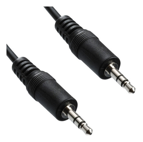 Imagen 1 de 6 de Cable De Audio Auxiliar Miniplug 2 Metros