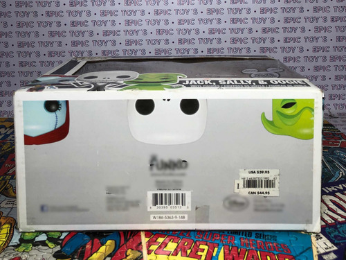 Funko Pop El Extraño Mundo De Jack 3pack Sally Oggie Metalic (Usado)