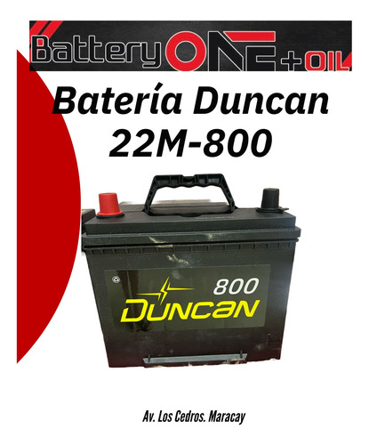 Bateria Duncan 22m-800 (+,-) 15 Meses Garantia