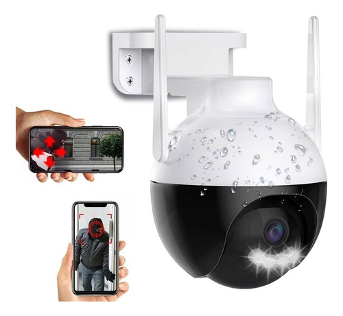 Cámara Ptz De Seguridad Wifi Exterior 4mp Full Hd Con Alarma