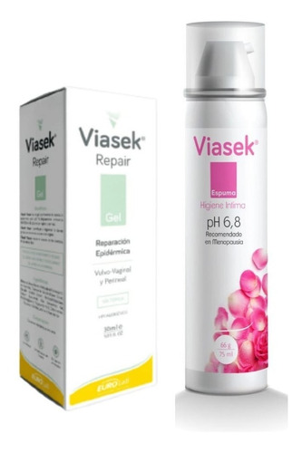 Combo Viasek Repair Gel Reparador + Espuma De Higiene 6,8