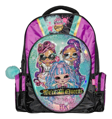 Mochila Lol Queens 17 Pulgadas Espalda Escolar