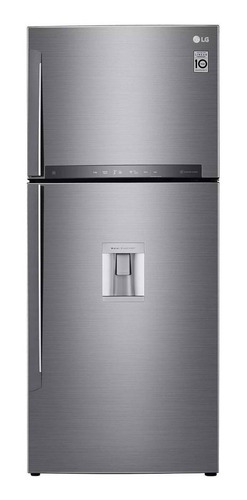 Imagen 2 de 5 de Heladera inverter no frost LG LT41AGP platinum silver con freezer 397L