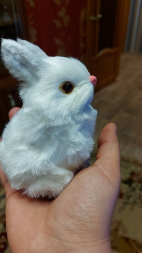 Imagen 3 de 5 de Conejo Peluche Miniatura Simulacion Para Regalo Chile
