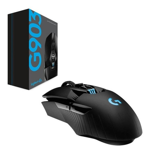 Imagen 1 de 4 de Mouse Logitech Inalambrico G903 Hero Gaming 910-005670