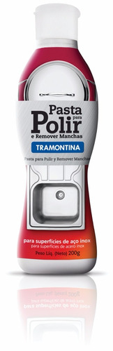 2x Pasta Aço Inox P/ Polir E Remover Manchas Tramontina -2pc