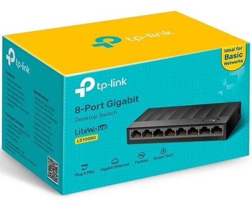 Imagen 3 de 5 de Switch 8 Puertos Tp-link Litewave Ls1008g Gigabit 100/1000