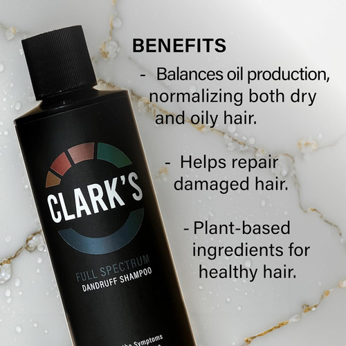Clark's Champú Para Caspa De Espectro Completo Con Alquitrán