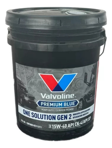 Aceite Multigrado Sae 15w40 Api Ck-4,premium Blue, 19l
