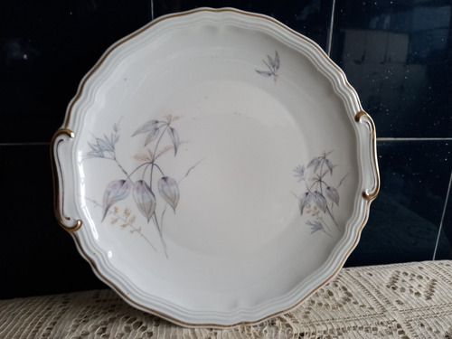 Muy Fino Plato Antiguo Para Masas/tortas En Porcelana (cjvde