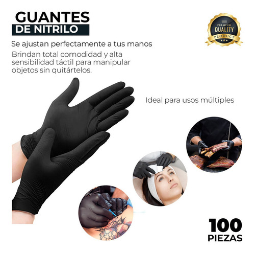 Para Guante Vinil Synmax Nitrilo Libre De Latex /
