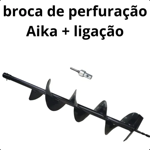 Broca Perfurador De Solo Faca Vídea Espiral Duplo 150 X800mm