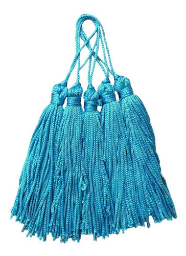 Franja Tassel Pingente 50 Unidades Rosa Claro Atacado Cor Azul-claro