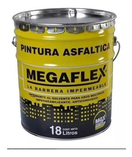 Pintura Asfáltica Megaflex 18 Litros Secado Ultra-rápido