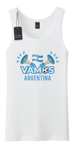 Musculosa Hombre Argentina Campeon Diseño Art Logo - Ar7