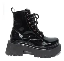Comprar Borcegos Altos De Mujer Con Plataforma Moda Botas Botineta