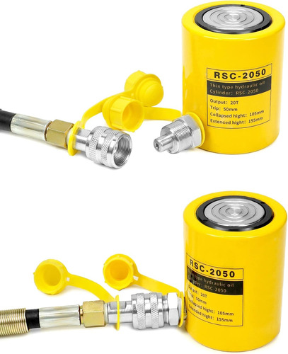 Qwork 20t Mini Cilindro Hidráulico Jack Porta Power Ram 2 D