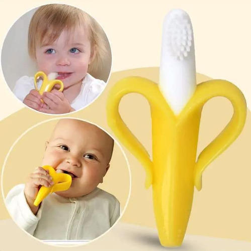 Mordedor De Silicona Sin Bpa For Bebés - Cepillo De Dientes