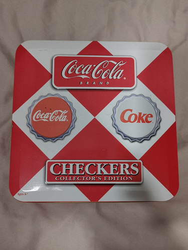 Juego Damas Inglesas Checkers Coca Cola De Colección 
