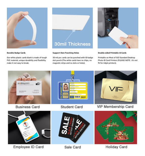 Tarjeta Carnet Pvc 25unid Doble Faz Hd Zebra Datacard Evolis