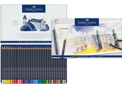 36 Lápices Colores Goldfaber Profesionales Faber Castell