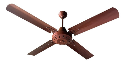 Imagen 2 de 2 de Ventilador De Techo Superelectric Metal Marron