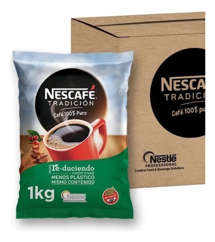 Café Nescafé Instantáneo 100% Puro Café Tradicional