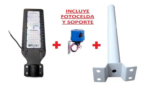 2 Lamparas Alumbrado Publico Led 100w C/fotocelda Y Brazo 