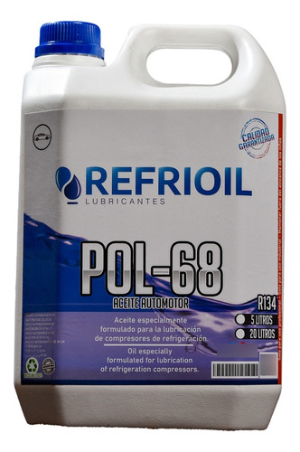 Aceite Automotor R134 Pol-68 X 5 Litro