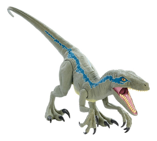 Velociraptor Colosal Blue Gigante, Mattel Bestoys