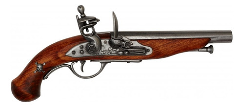 Replica Pistola Pirata De Chispa Flintlock No Dispara