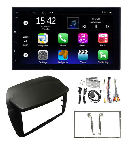 Stereo Pantalla 7 Android Bt + Adaptador Fiat Doblo 2010+