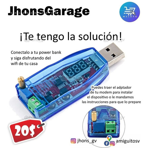Imagen 2 de 2 de Transformador Multiuso Usb 5v Dc A 2~24v Dc