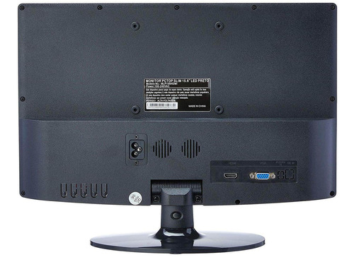 Monitor Pctop MLP156HDMI LED 15.6" preto 110V/220V (Bivolt)