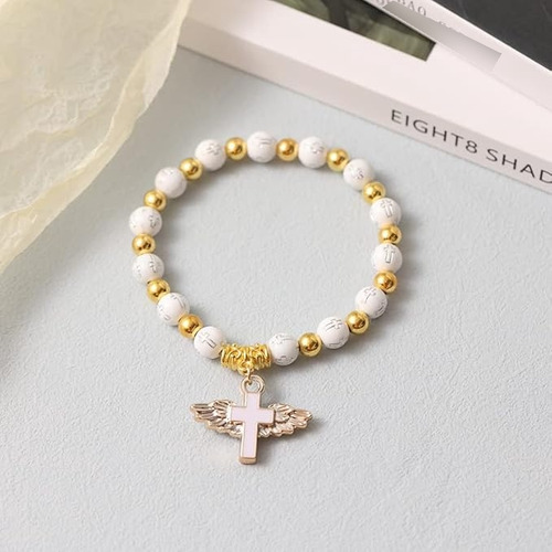20pzs Recuerdos Para Obsequios Bautizo Con Pulseras De Cruzi