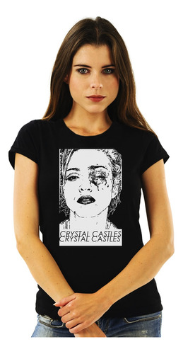 Polera Mujer Crystal Castles Woman Pop Abominatron