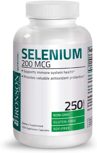 Selenio Selenium 200 Mcg 250 Tab Anticancerigeno Eg S05 Sabor Sin Sabor