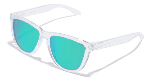 Gafas De Sol Hawkers One Raw Para Hombre Y Mujer Lente Azul Varilla Transparente Armazón Transparente Diseño Mirror