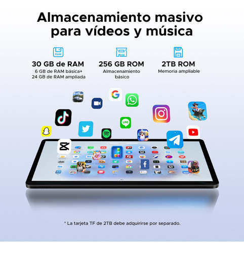 Doogee Tabg6 Android15 Tablet 11pulgadas Con Ratón Y Teclado