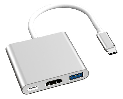 Tipo C A Hdmi 4k Hub Convertidor Hub Usb3.0 3 En 1 Adaptador