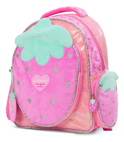 Mochila Mooving Quitapesares Kinder Color Violeta Diseño De La Tela Textil