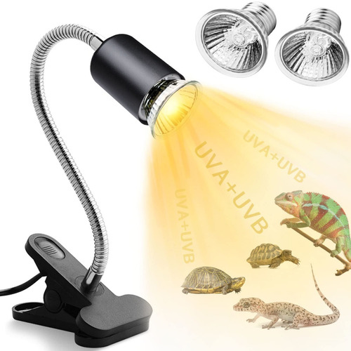 Lampara Luz Led Tortuga Reptil X6 Clip 