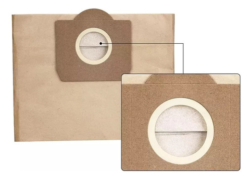 Set 5 Bolsas Papel Aspiradora Para Karcher Wd3-se4001-nt20