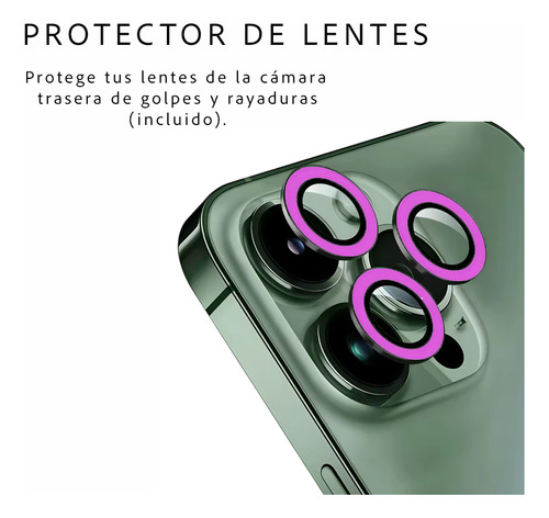 Carcasa Neon Con Lentes Para iPhone 14 14 Pro 14 Pro Max