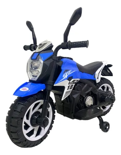 Moto Electrica Cross Llantas Auxliares 2 A 3 Años 6167-5