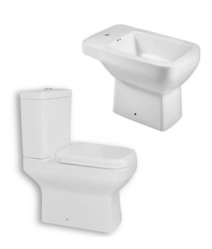 Imagen 3 de 7 de Bidet Loza 1 Agujero Pringles Dioniso Monocomando Baño