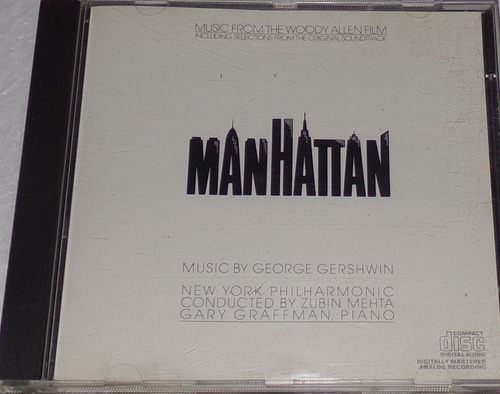 Manhattan Woddy Allen George Gershwin Music Cd Kktus