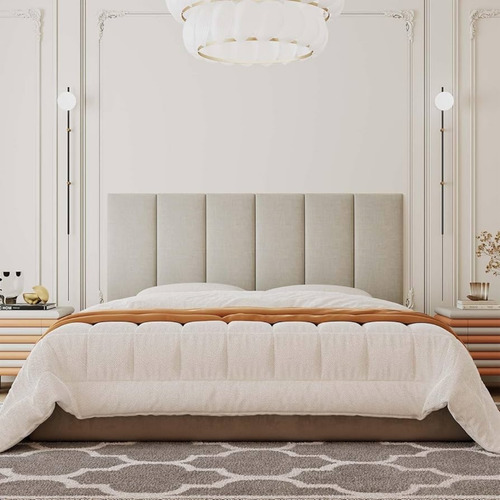 Cabeceira Cama Box Casal Estofada Varias Cores