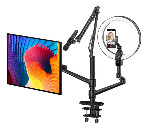 ~? Viozon Selfie Desktop Live Stand Set 12  Led Ring Light 5